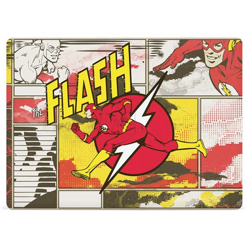 DC Comics The Flash Vintage Action Pose Pattern Surface Laptop 2 Skin